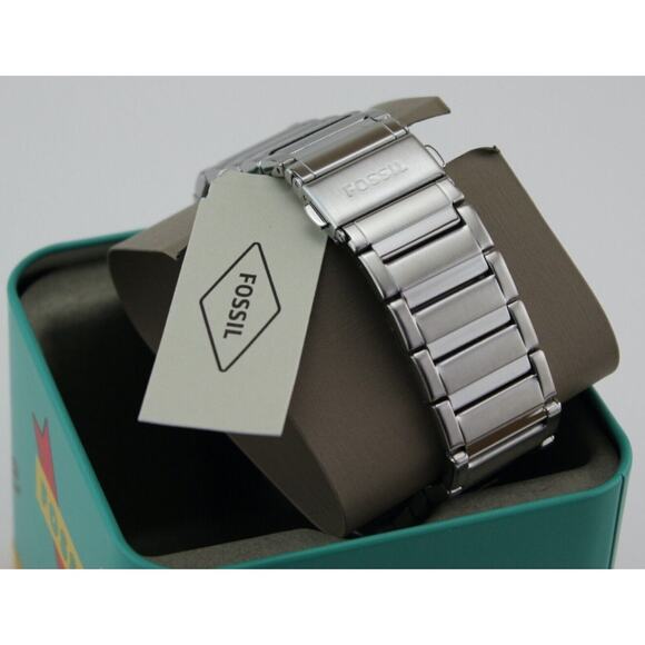 Fossil BQ2610 Evanston Silver Quartz Stainless Steel Watch - Picture 6 of 9